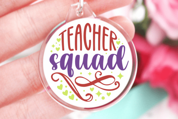 Elevate Your Crafting Game with Premium Teacher Squad and Keychain SVG Designs