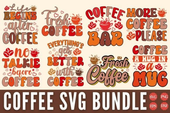 Elevate Your Crafts with a Premium Coffee Quotes SVG Bundle