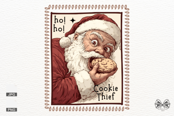 Funny Baking Santa Christmas Stamp PNG: The Ultimate Resource for Festive DIY Projects